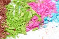 Colorful powder eyeshadow Royalty Free Stock Photo