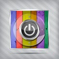 Colorful power icon