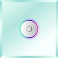 Colorful power start button