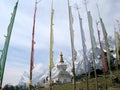 Colorful Prayer Flags Flutter In The Mountain