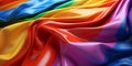 Colorful pride day flag concept 3d Rendering