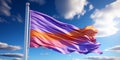 Colorful pride day flag concept 3d Rendering