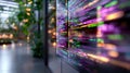 Colorful Programming Code Displayed on Screen in Modern Indoor Space