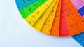 Colorful Protractors for Fun Learning Royalty Free Stock Photo