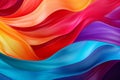 Colorful psychedelic abstract background, vibrant waves, high-resolution graphic design