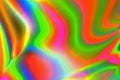 Colorful psychedelic abstract showing stress distribution in plastic