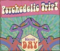 Blotter Paper with Psychedelic Bike Design to Commemorate Bicycle Day, Vector Illustration