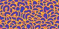 Colorful psychedelic swirl seamless pattern with hallucination swirls