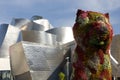 Colorful puppy sculpture, Bilbao, Basque Country