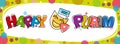 Colorful Purim Banner