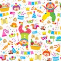 Colorful Purim Pattern