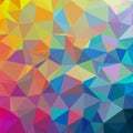 Colorful, Purple, Orange, Dark Green, Red, Magenta, Triangular low poly, mosaic abstract pattern background, Vector polygonal Royalty Free Stock Photo