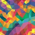 Colorful, Purple, Orange, Dark Green, Red, Magenta, Triangular low poly, mosaic abstract pattern background, Vector polygonal Royalty Free Stock Photo