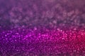 Colorful purple pink bokeh light glitter background for Christmas and New Year`s day