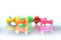 Colorful push pins Royalty Free Stock Photo