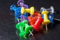 Colorful Push Pins Royalty Free Stock Photo