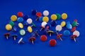 Colorful pushpin