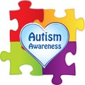 Puzzle Pieces Autism Awareness Logo Royalty Free Stock Photo