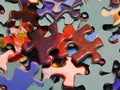 Colorful puzzle pieces Royalty Free Stock Photo