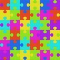 Colorful puzzle seamless background pattern Royalty Free Stock Photo