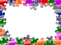 Colorful puzzles background