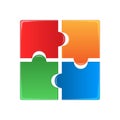 Colorful puzzles Royalty Free Stock Photo