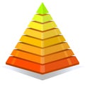 Colorful pyramid design element Royalty Free Stock Photo