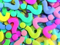 Colorful Question Mark signs