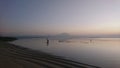 Sunrise at beach in Depansar Bali