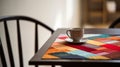 Colorful Quilted Table Mat: A Vibrant Addition To Your Dining Space