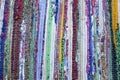 Colorful rag rug closeup, Greece Royalty Free Stock Photo