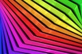 Colorful rainbow abstract background of stacked glass planes Royalty Free Stock Photo