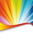 Colorful rainbow birthday banner