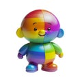 Colorful rainbow cute dolls