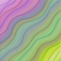 Colorful rainbow diagonal flowing wavy lines abstract wallpaper background illustration Royalty Free Stock Photo