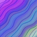 Colorful rainbow diagonal flowing wavy lines abstract wallpaper background illustration