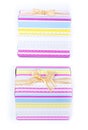Colorful rainbow gift box Royalty Free Stock Photo