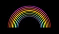 Colorful rainbow illustration a symbol of positivity and hope in a time of the pandemic