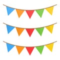 Colorful rainbow party garland vector