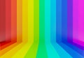 Colorful rainbow perspective background,3d