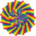 Colorful rainbow pinwheel