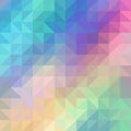 Colorful rainbow polygon background. Royalty Free Stock Photo