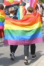 Colorful Rainbow Flag Pride People Pair Tolerance Rainbow Equality Rights