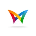 Colorful rainbow logo