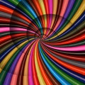 Colorful rainbow sharpen pencils spiral background pattern fractal. Pencils background pattern. School pencils rainbow spiral frac Royalty Free Stock Photo