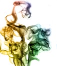 Colorful Rainbow Smoke Royalty Free Stock Photo