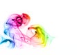Colorful rainbow smoke Royalty Free Stock Photo