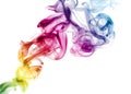 Colorful Rainbow Smoke Royalty Free Stock Photo