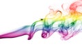 Colorful rainbow smoke Royalty Free Stock Photo