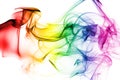 Colorful rainbow smoke Royalty Free Stock Photo